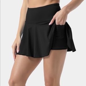 Halara Black Skort